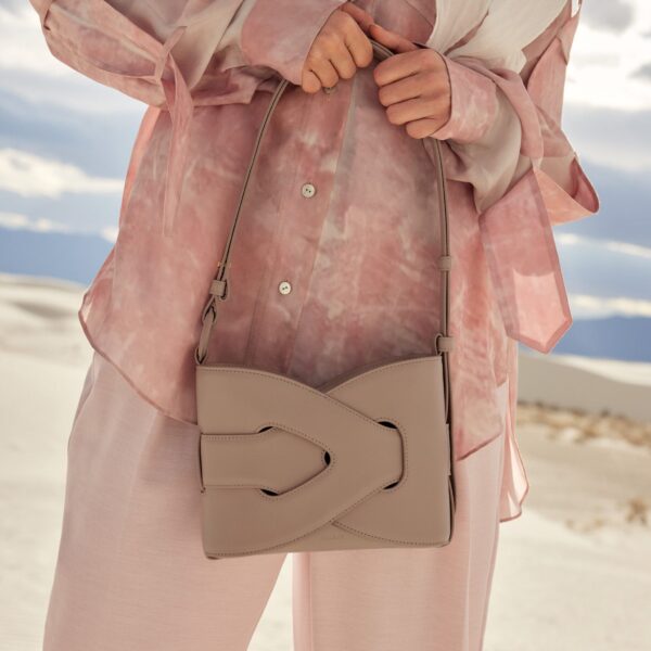 Polène Nodde in Taupe Nodde in Taupe - Shoulder & Crossbody Bags - Parisian Luxury Leather Bag at Coveti