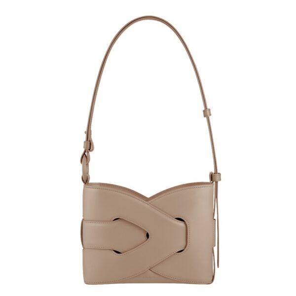 Polène Nodde in Taupe Nodde in Taupe - Shoulder & Crossbody Bags - Parisian Luxury Leather Bag at Coveti