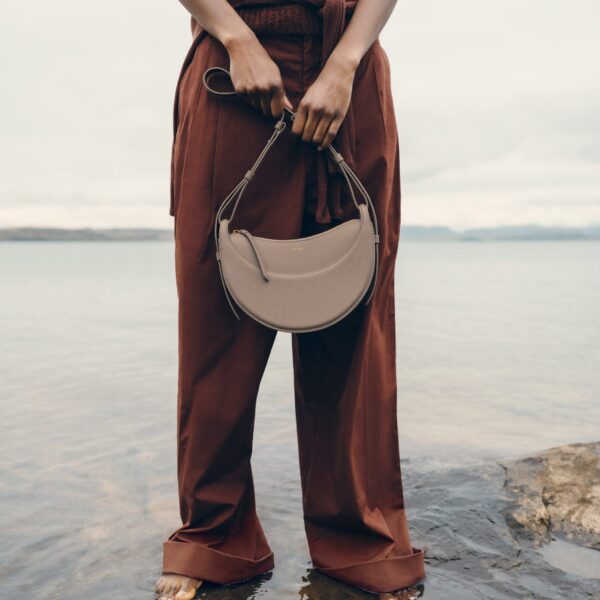 Polène Numéro Dix in Taupe Numéro Dix in Taupe - Shoulder & Crossbody Bags - Parisian Luxury Leather Bag at Coveti
