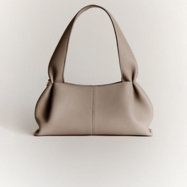 Polène Numéro Neuf East West in Taupe Numéro Neuf East West in Taupe - Shoulder & Crossbody Bags - Parisian Luxury Leather Bag at Coveti