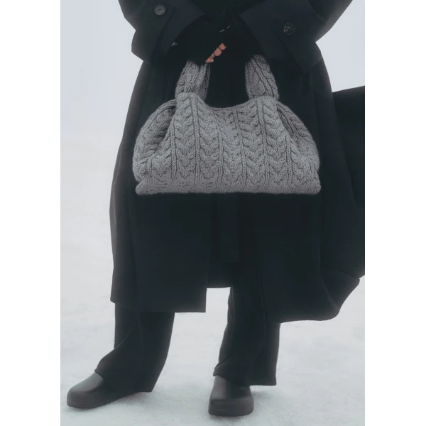 Polene Numéro Neuf Large in Stone Bag, view 2