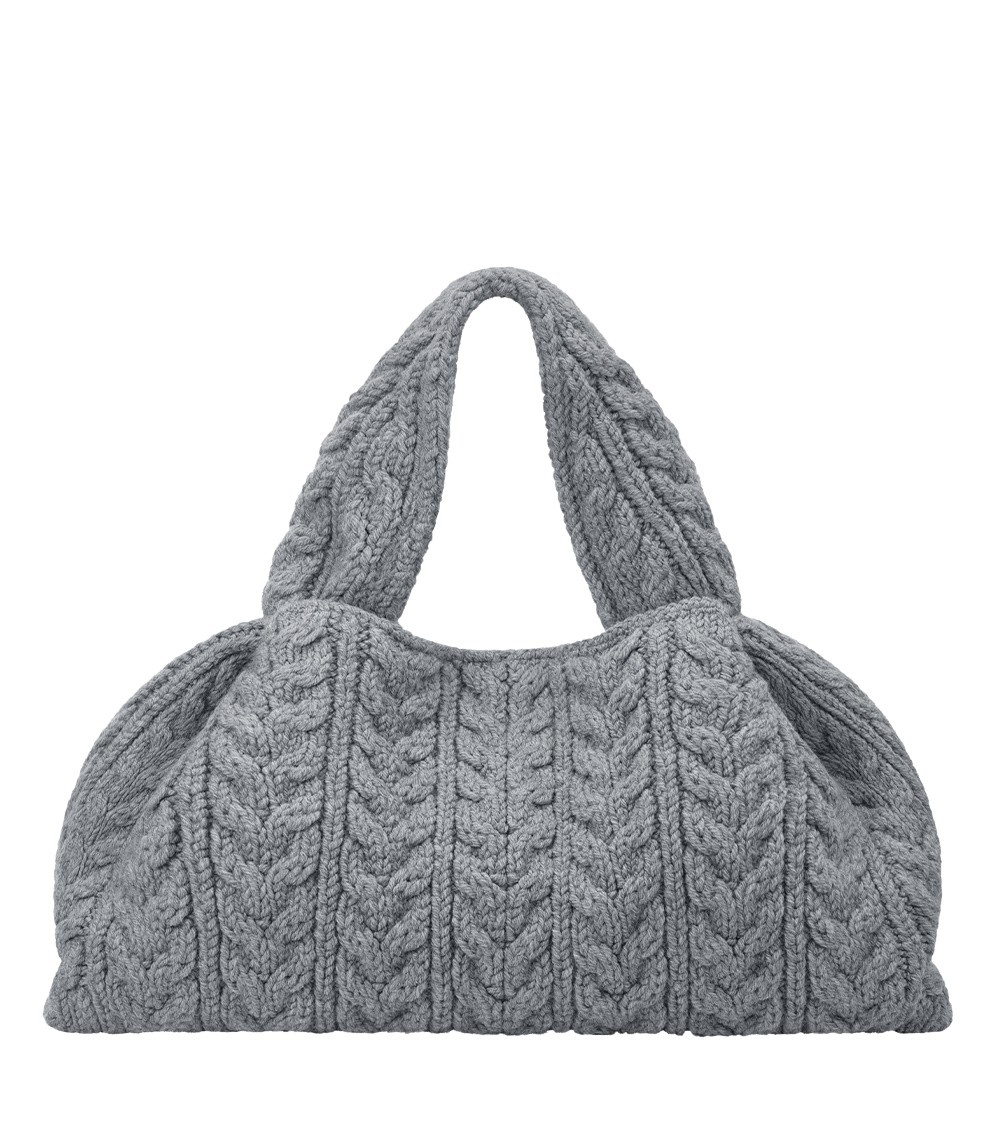 Polène Numéro Neuf Large in Stone Numéro Neuf Large in Stone - Shoulder & Crossbody Bags - Parisian Luxury Leather Bag at Coveti