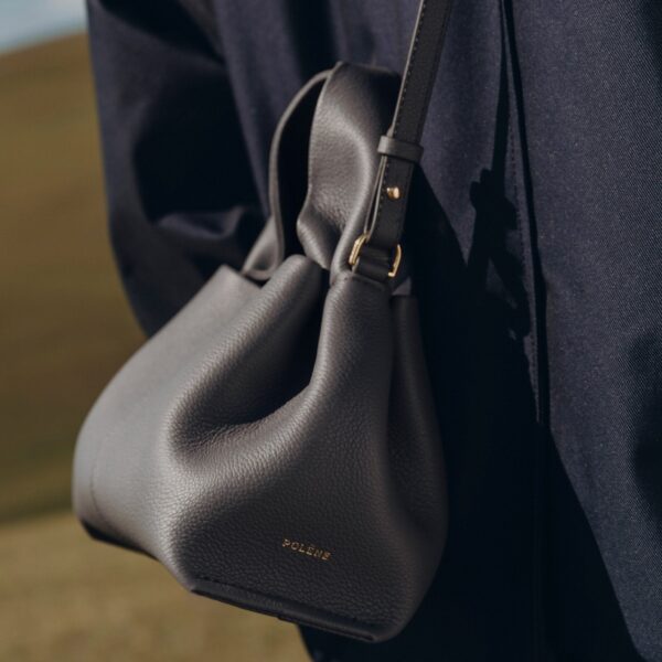 Polène Numéro Neuf Mini in Stone Numéro Neuf Mini in Stone - Mini Bags - Parisian Luxury Leather Bag at Coveti