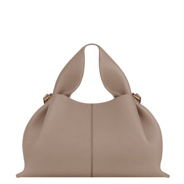 Polène Numéro Neuf in Taupe Numéro Neuf in Taupe - Shoulder & Crossbody Bags - Parisian Luxury Leather Bag at Coveti