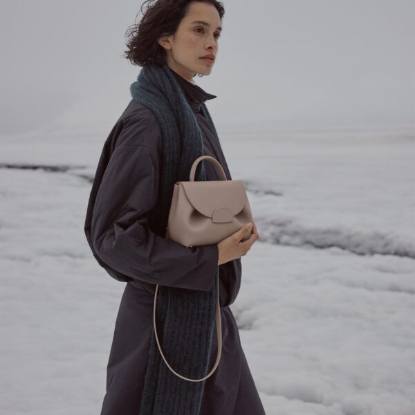 Polène Numéro Un Nano in Taupe Numéro Un Nano in Taupe - Mini Bags - Parisian Luxury Leather Bag at Coveti