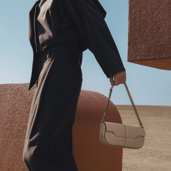 Polène Osmo in Taupe Osmo in Taupe - Shoulder & Crossbody Bags - Parisian Luxury Leather Bag at Coveti