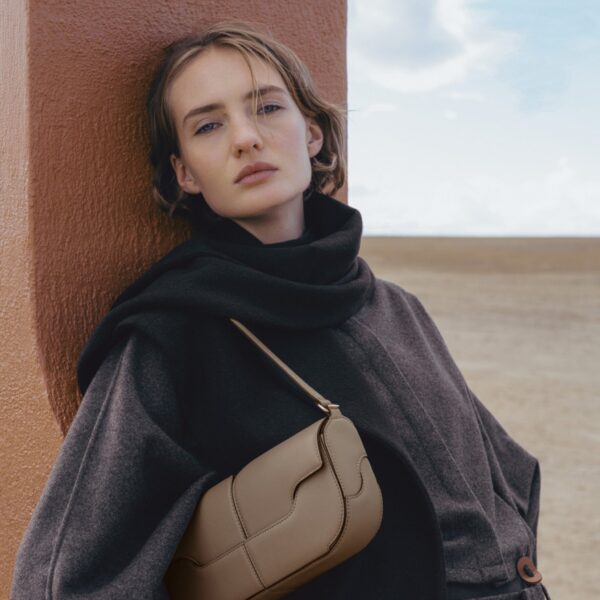 Polène Osmo in Taupe Osmo in Taupe - Shoulder & Crossbody Bags - Parisian Luxury Leather Bag at Coveti