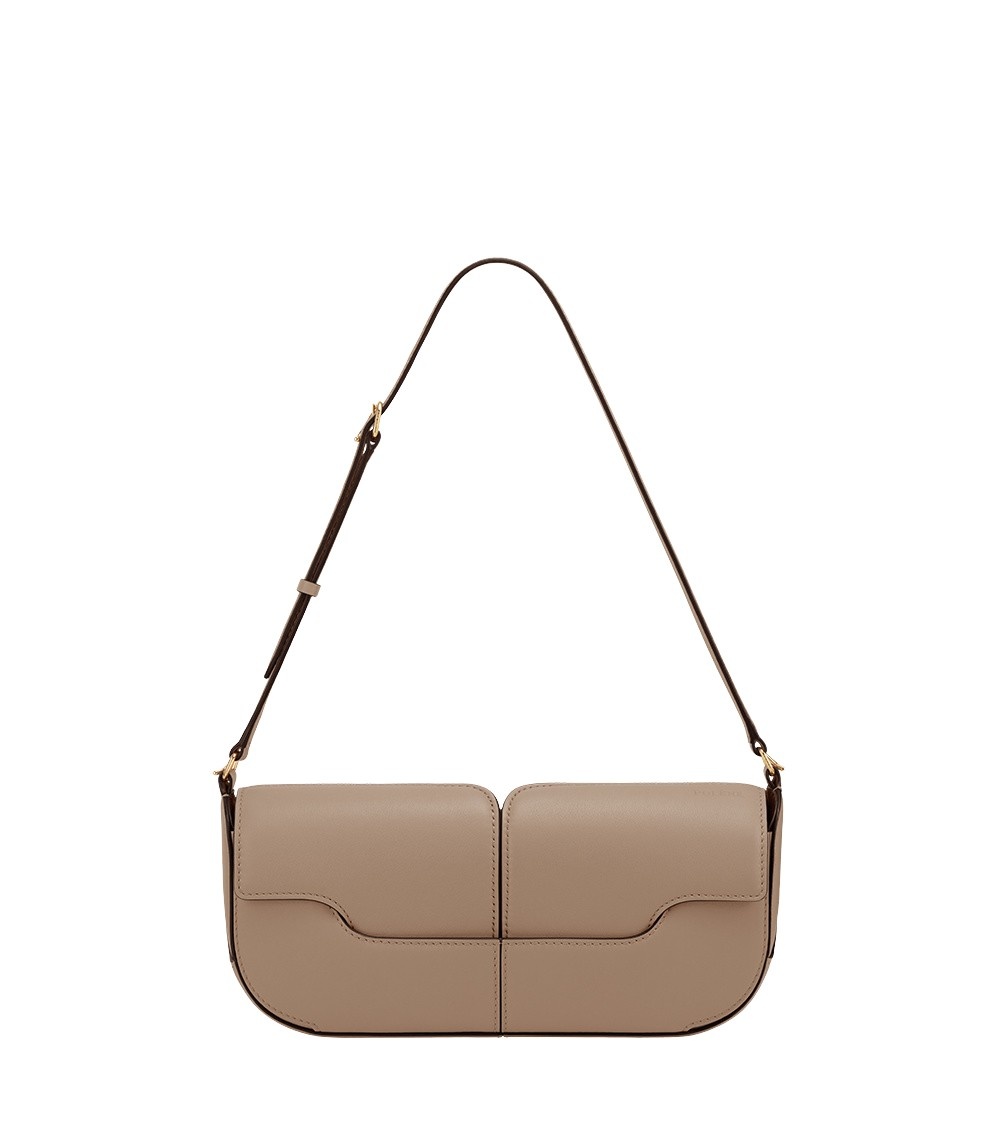 Polène Osmo in Taupe Osmo in Taupe - Shoulder & Crossbody Bags - Parisian Luxury Leather Bag at Coveti