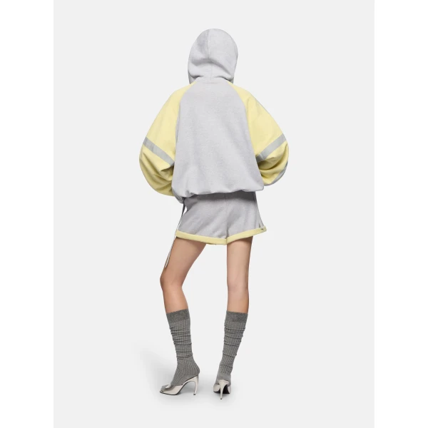 The Attico Grey and honey bomber Jacket, view 3
