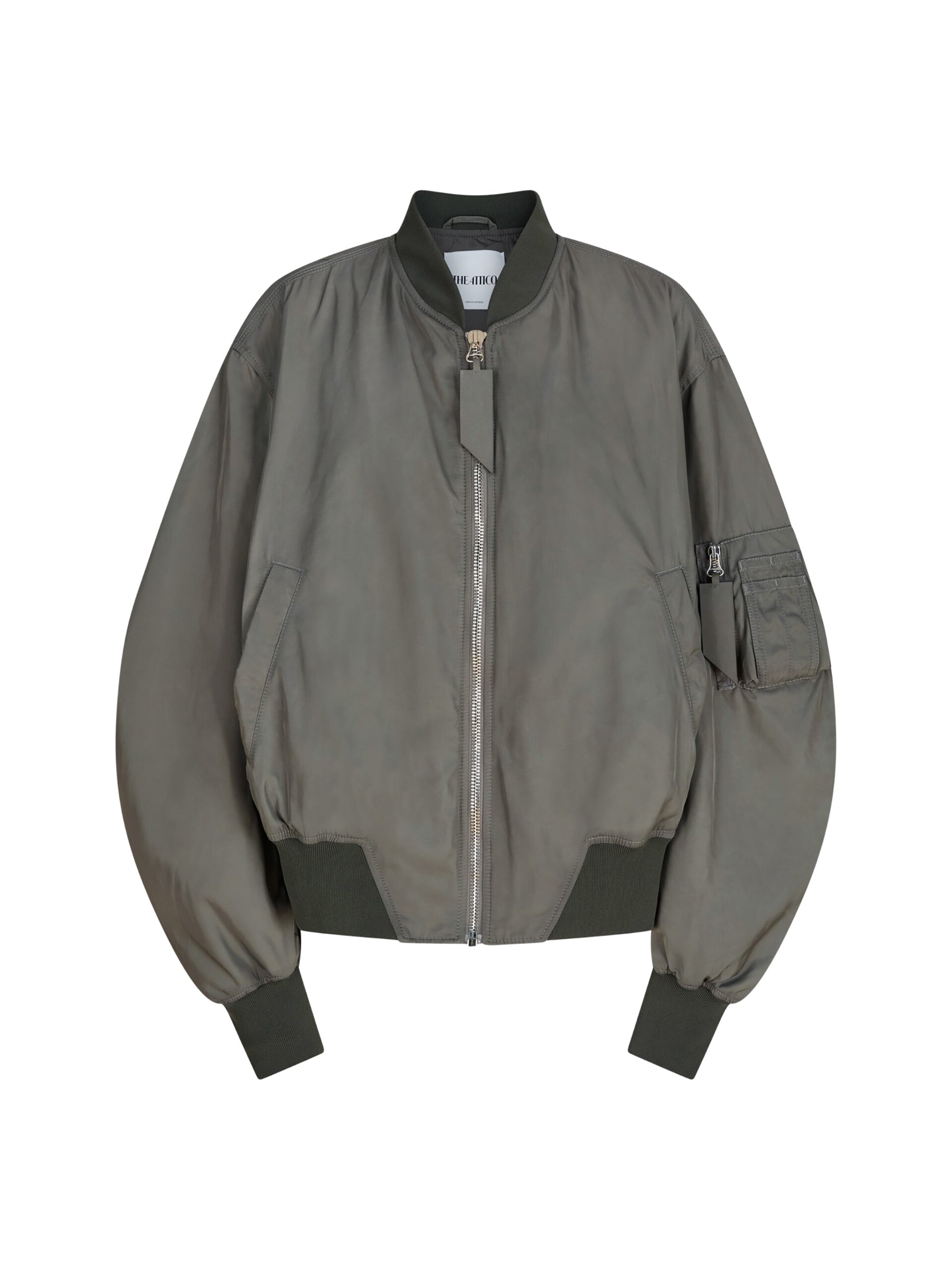 The Attico Grey bomber Jacket