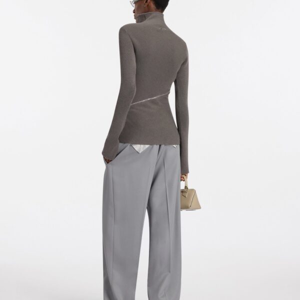 Attico grey knitwear