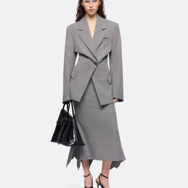 Grey tailoring blazer