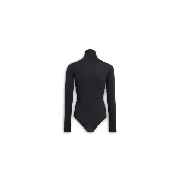Alaia High Neck Second Skin Knit Bodysuit, view 2