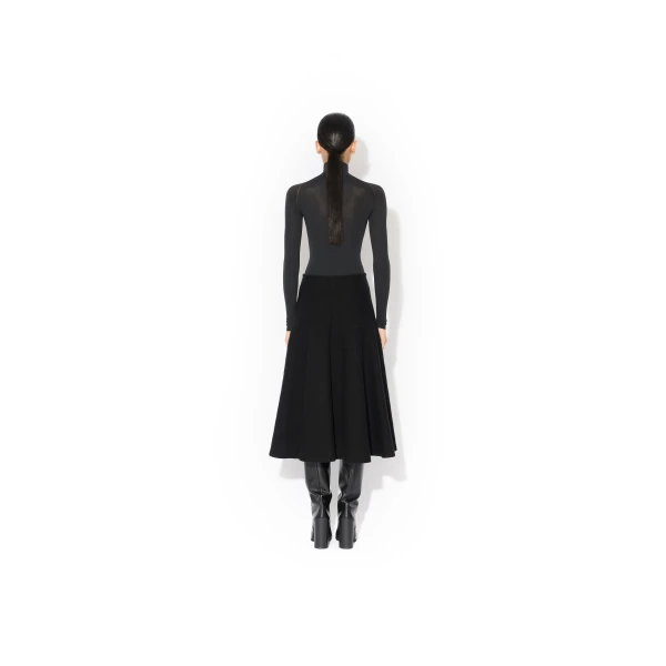 Alaia High Neck Second Skin Knit Bodysuit, view 4
