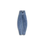 Alaïa High Waisted Round Jeans - ALAÏA Pants - Laser Cut Luxury - Shop at Coveti