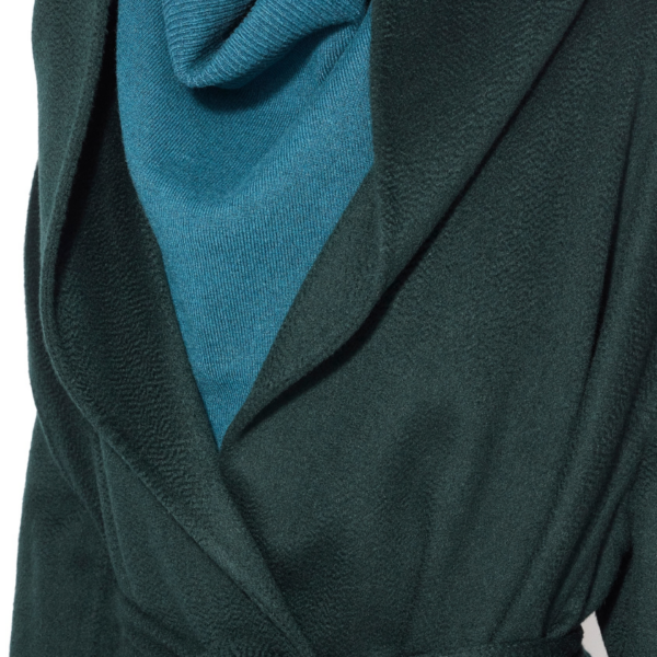 Alaïa Hood Cashmere Wrap Coat - ALAÏA Coats - Laser Cut Luxury - Shop at Coveti