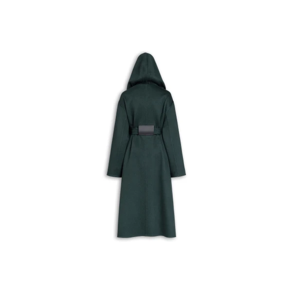Alaia Hood Cashmere Wrap Coat, view 5
