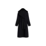 Alaïa Hood Wrap Wool Coat - ALAÏA Coats - Laser Cut Luxury - Shop at Coveti