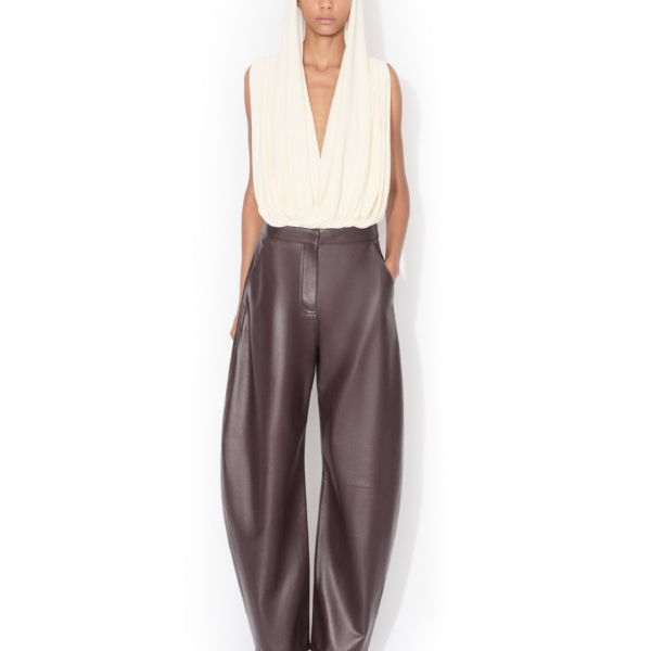 Alaïa Hooded Viscose Bodysuit - ALAÏA Hoodies - Laser Cut Luxury - Shop at Coveti