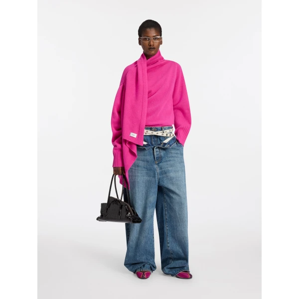 The Attico Hot pink sweater, view 2