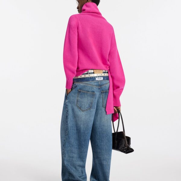 Attico hot pink knitwear