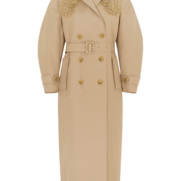 Arthur Trench Coat in Camel Cotton Gabardine