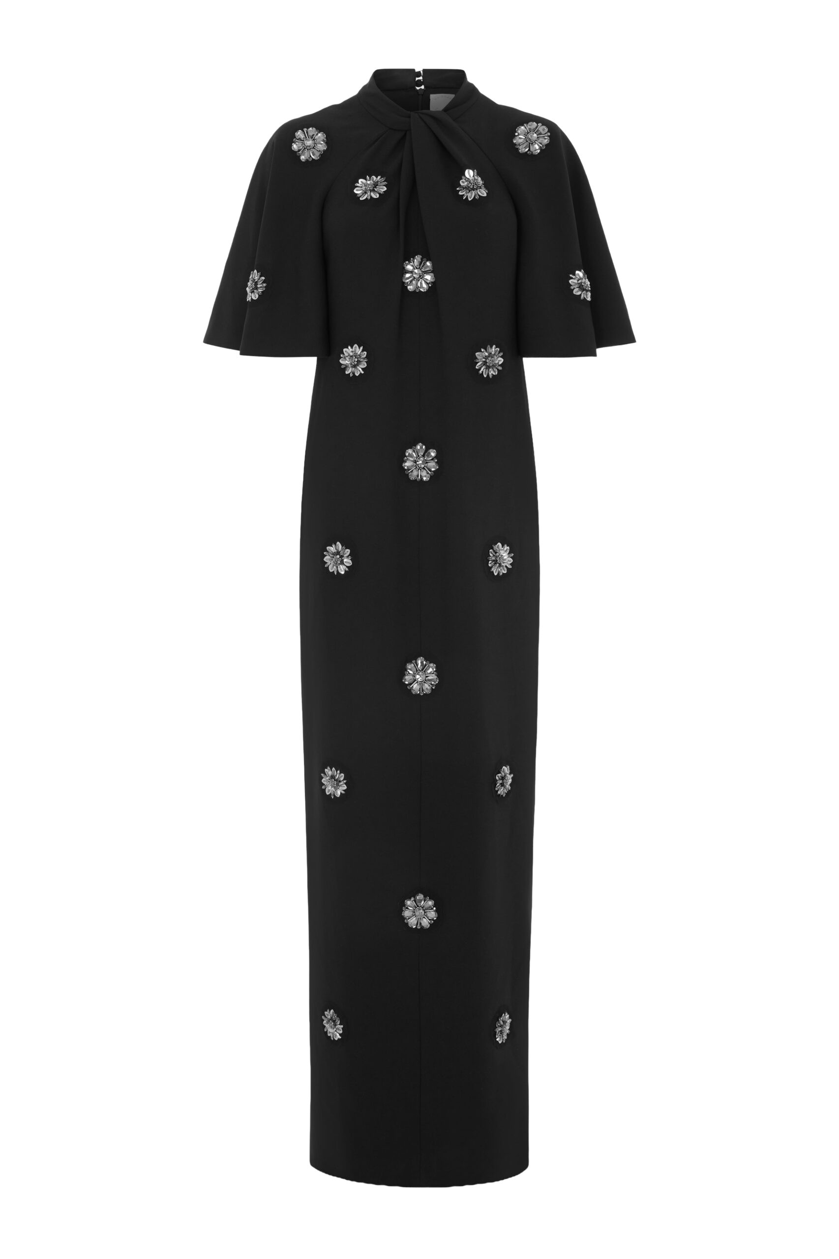 Huishan Zhang July Dress in Black Crepe