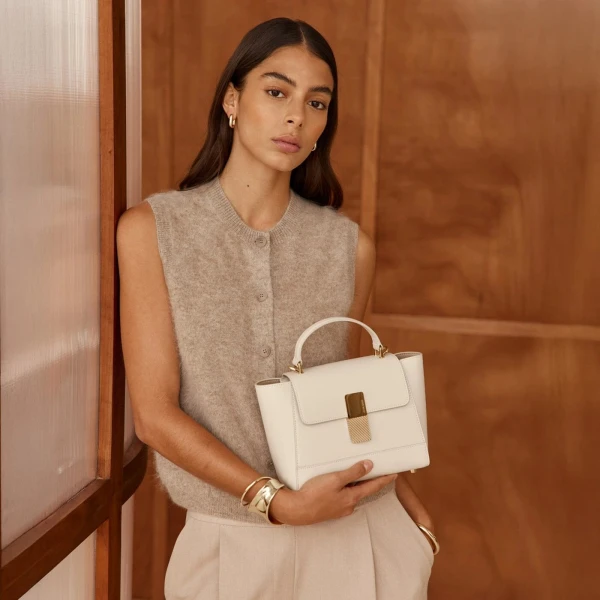 Ateliers Auguste Mini Marly in Off White bag