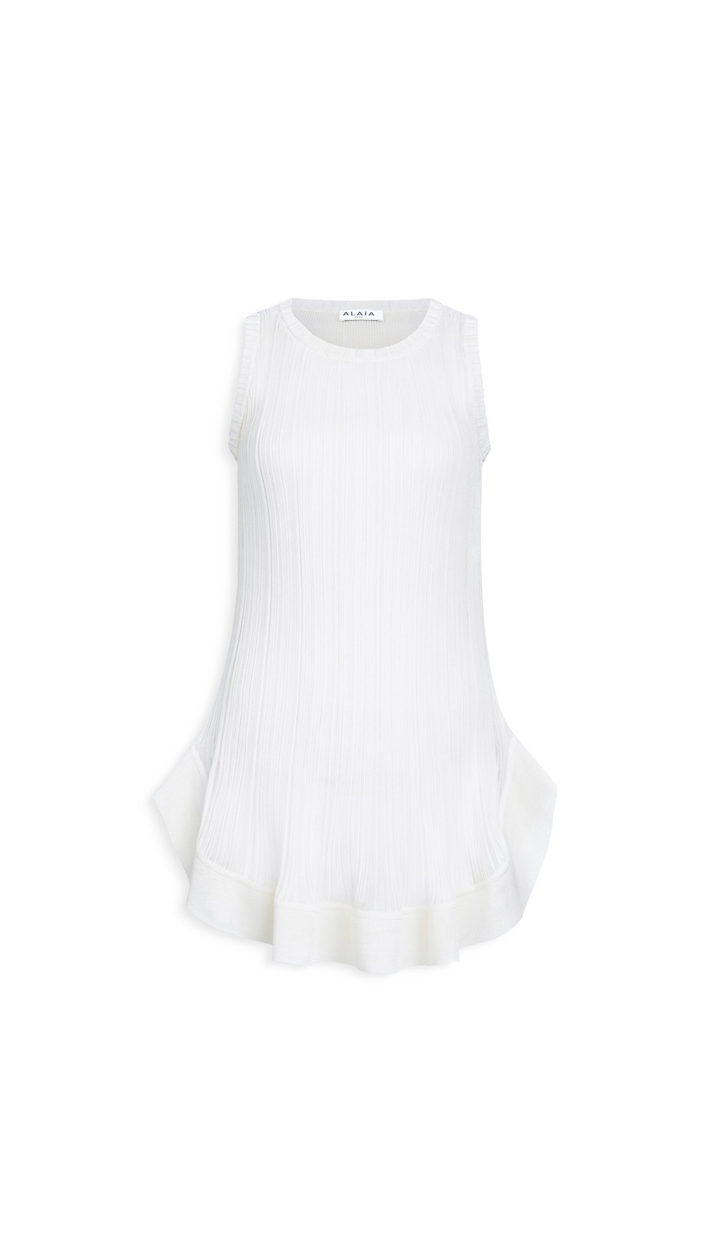 Alaïa Knitted Mini Pleated Dress - ALAÏA Dresses - Laser Cut Luxury - Shop at Coveti Alaïa Knitted Mini Pleated Dress - ALAÏA Dresses - Laser Cut Luxury - Shop at Coveti