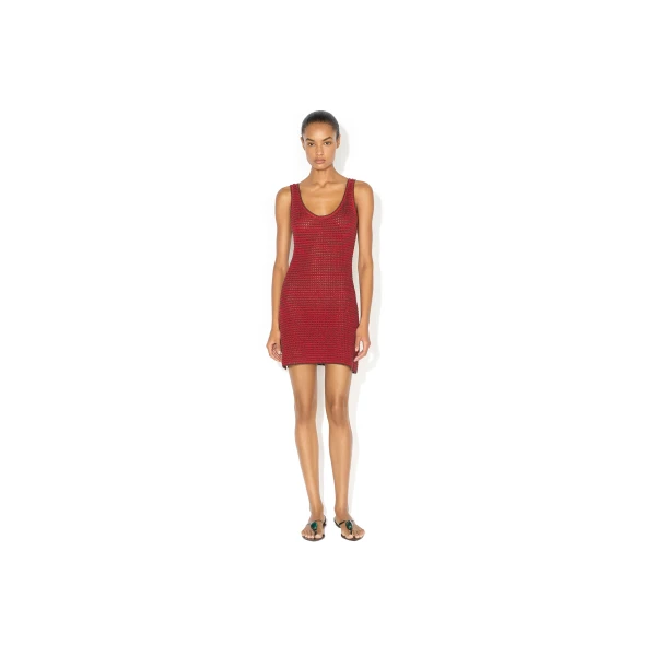 Alaia Knitted Tank Dress, view 2