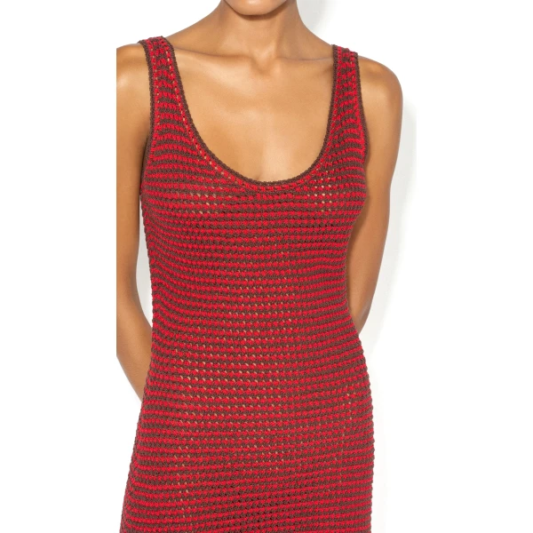 Alaia Knitted Tank Dress, view 4