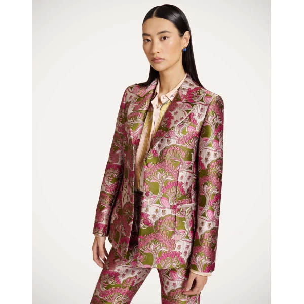 La DoubleJ 24/7 Jacket in Tulip Green - Jackets - Milanese Maximalist Fashion at Coveti