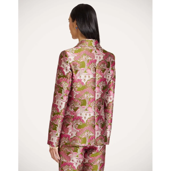 La DoubleJ 24/7 Jacket in Tulip Green - Jackets - Milanese Maximalist Fashion at Coveti