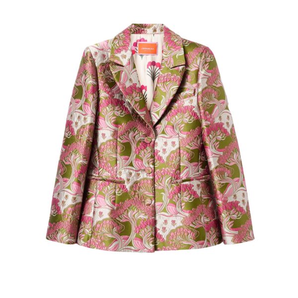 La DoubleJ 24/7 Jacket in Tulip Green - Jackets - Milanese Maximalist Fashion at Coveti