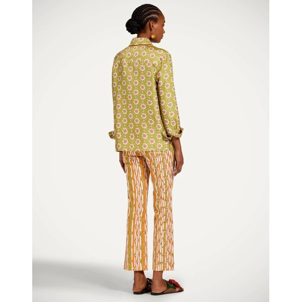 La DoubleJ 24/7 Pants in Smarties Orange - Pants - Milanese Maximalist Fashion at Coveti