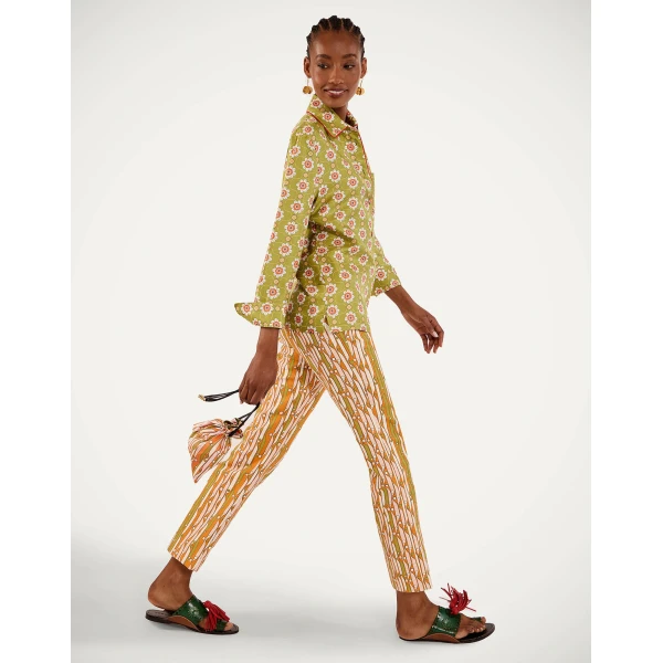 La DoubleJ 24/7 Pants in Smarties Orange - Pants - Milanese Maximalist Fashion at Coveti