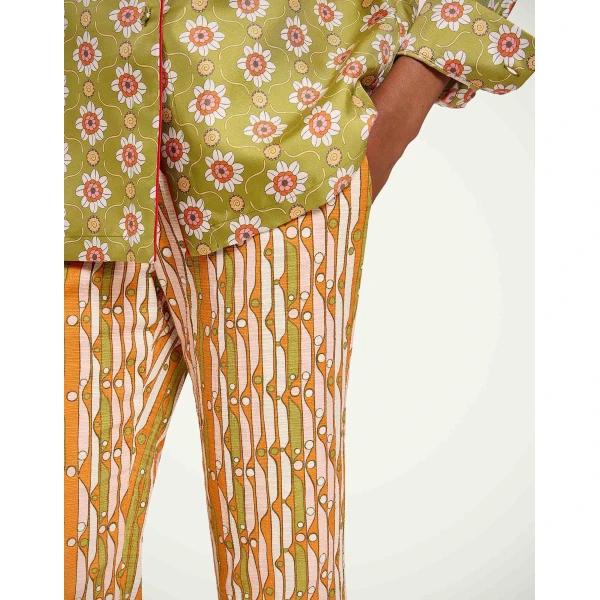 La DoubleJ 24/7 Pants in Smarties Orange - Pants - Milanese Maximalist Fashion at Coveti