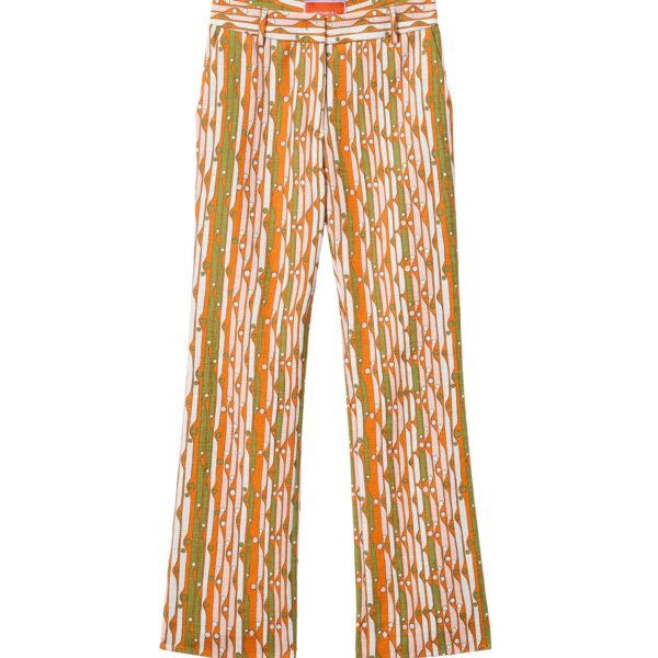 La DoubleJ 24/7 Pants in Smarties Orange - Pants - Milanese Maximalist Fashion at Coveti