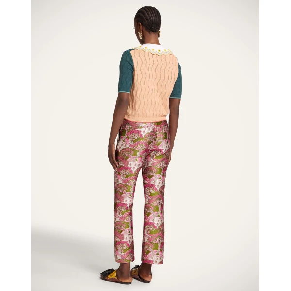 La DoubleJ 24/7 Pants in Tulip Green - Pants - Milanese Maximalist Fashion at Coveti