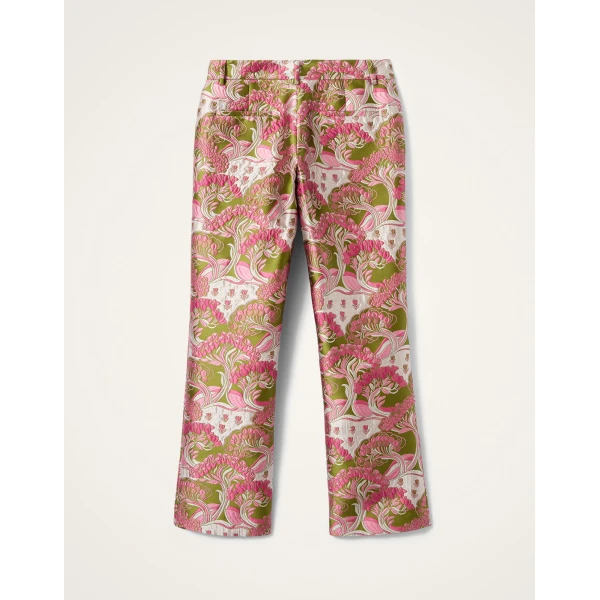 La DoubleJ 24/7 Pants in Tulip Green - Pants - Milanese Maximalist Fashion at Coveti
