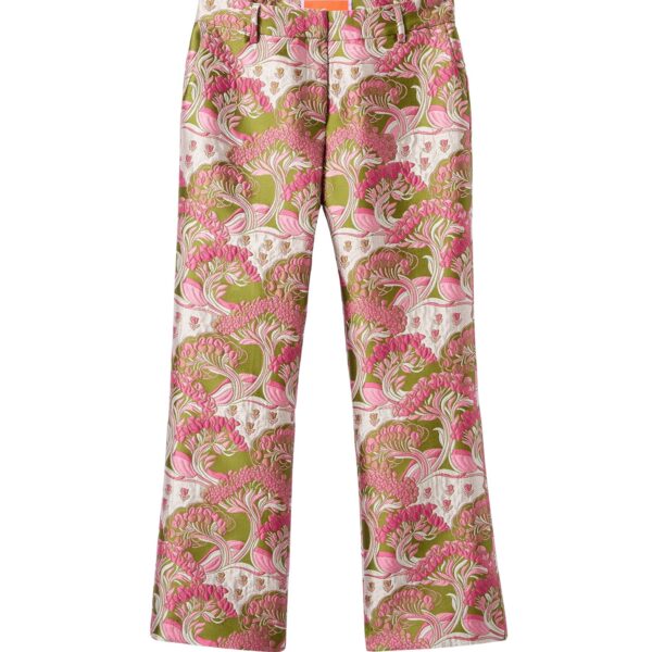 La DoubleJ 24/7 Pants in Tulip Green - Pants - Milanese Maximalist Fashion at Coveti