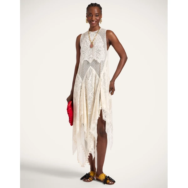 La DoubleJ Aura Dress in Solid Ecru - Dresses - Milanese Maximalist Fashion at Coveti