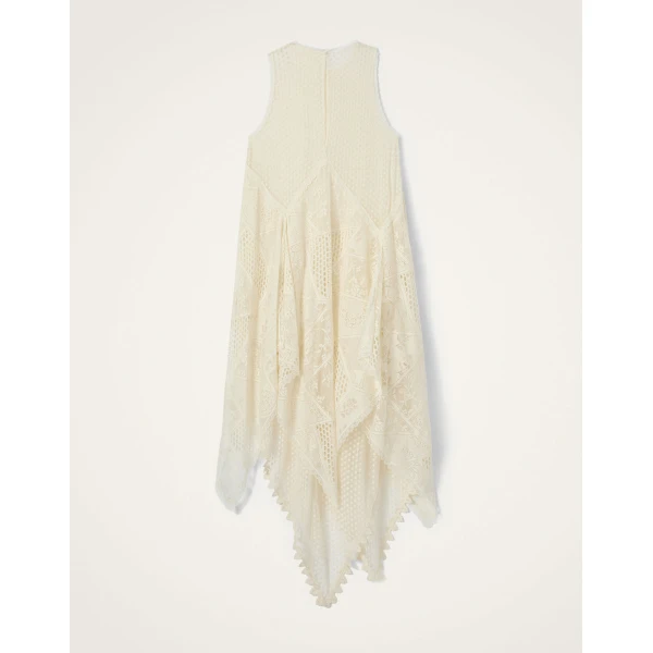La DoubleJ Aura Dress in Solid Ecru - Dresses - Milanese Maximalist Fashion at Coveti