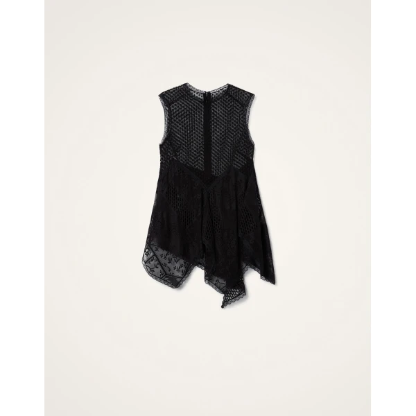 La DoubleJ Aura Top in Solid Black - Tops - Milanese Maximalist Fashion at Coveti