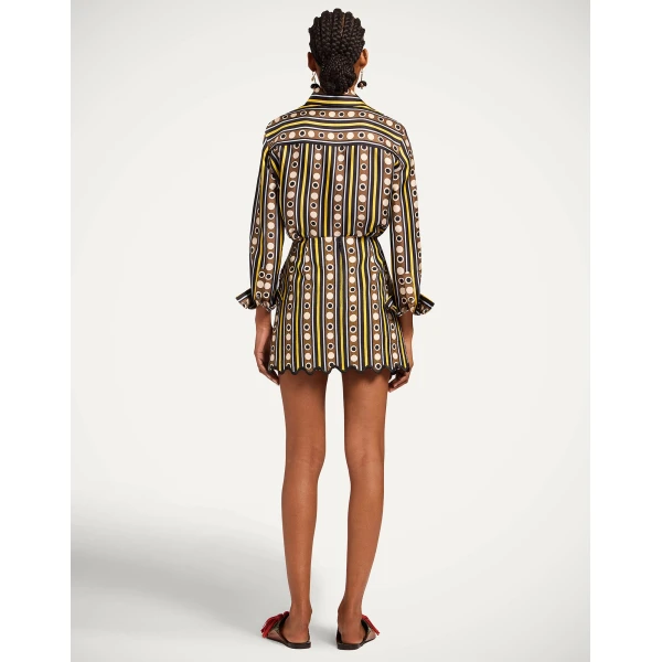 La DoubleJ Baia Mini Skirt in Sanctuary Brown - Skirts - Milanese Maximalist Fashion at Coveti