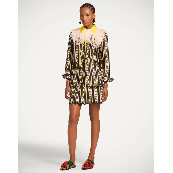 La DoubleJ Baia Mini Skirt in Sanctuary Brown - Skirts - Milanese Maximalist Fashion at Coveti