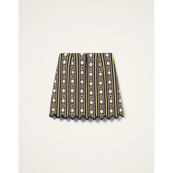 La DoubleJ Baia Mini Skirt in Sanctuary Brown - Skirts - Milanese Maximalist Fashion at Coveti