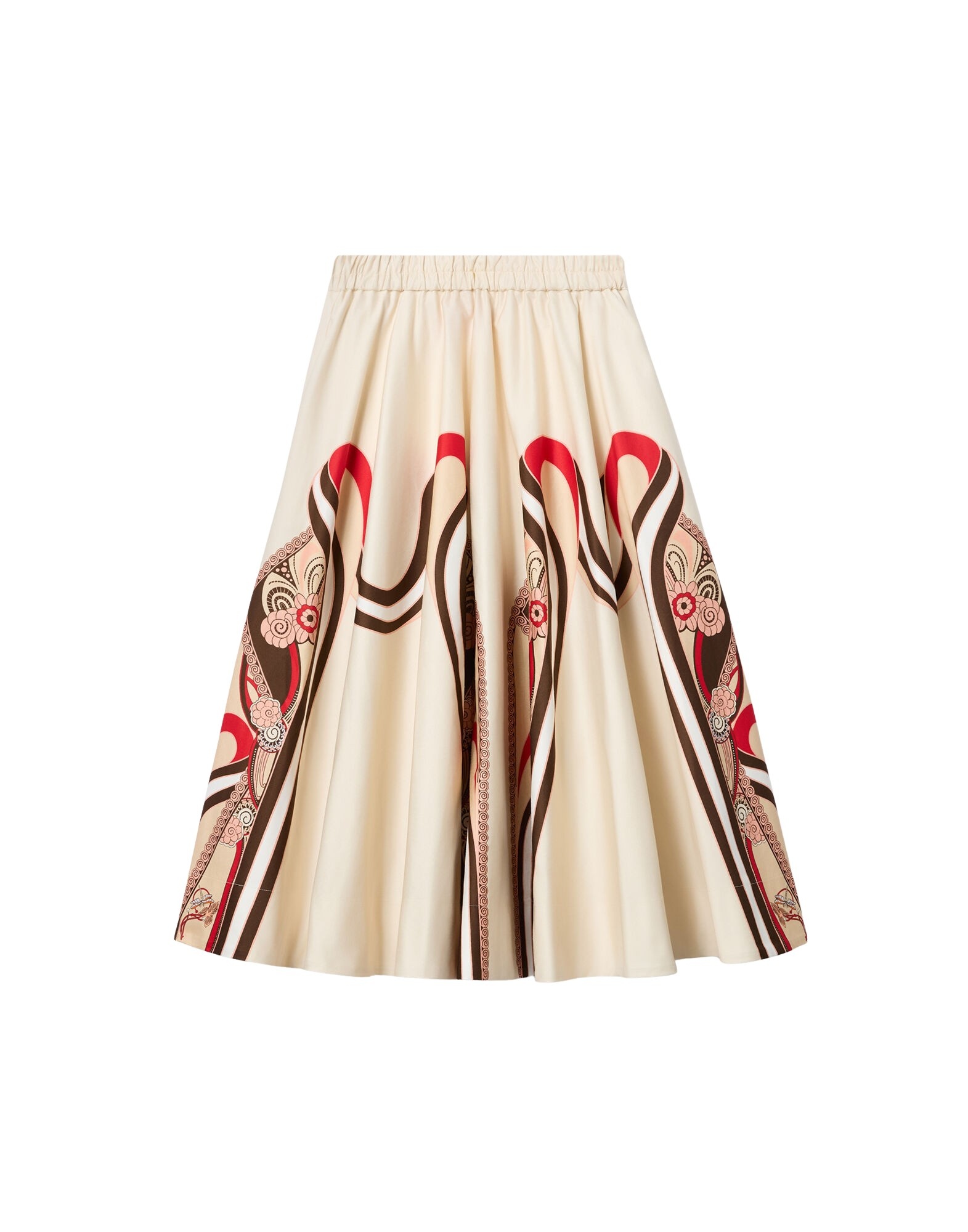 La DoubleJ Ballerina Skirt in Ambrosia Placée Red - Skirts - Milanese Maximalist Fashion at Coveti
