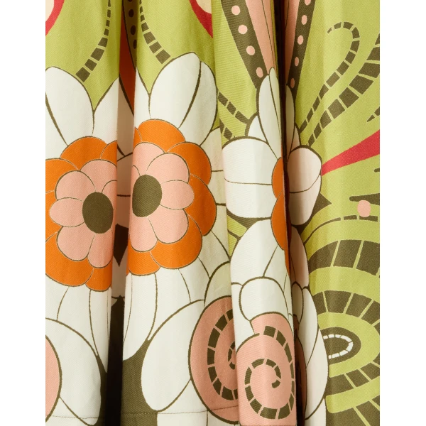 La DoubleJ Ballerina Skirt in Dragonfly Placée Green - Skirts - Milanese Maximalist Fashion at Coveti