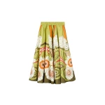 La-DoubleJ-Ballerina-Skirt-in-Dragonfly-Placee-Green14048_nobg La DoubleJ Ballerina Skirt in Dragonfly Placée Green - Skirts - Milanese Maximalist Fashion at Coveti